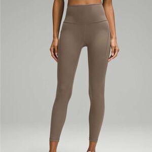 Lululemon Wunder Train high rise 28” tight leggings in nomad size 8 brand NWT